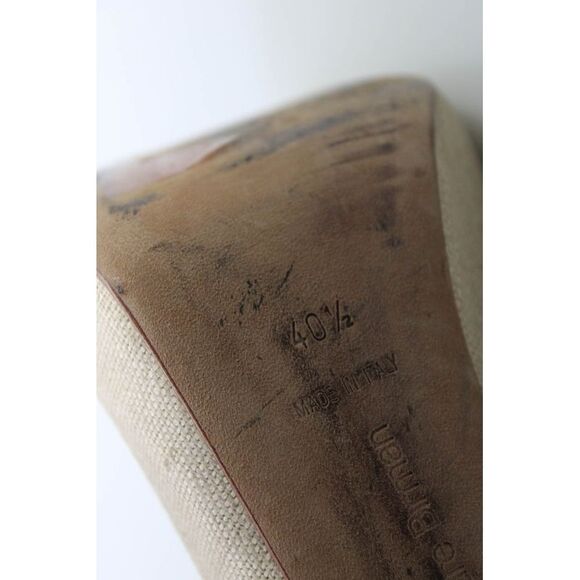 Alexandre Birman Womens Peep Toe Slip-On Stiletto Heels Pumps Beige Size EUR40.5 - Picture 5 of 5